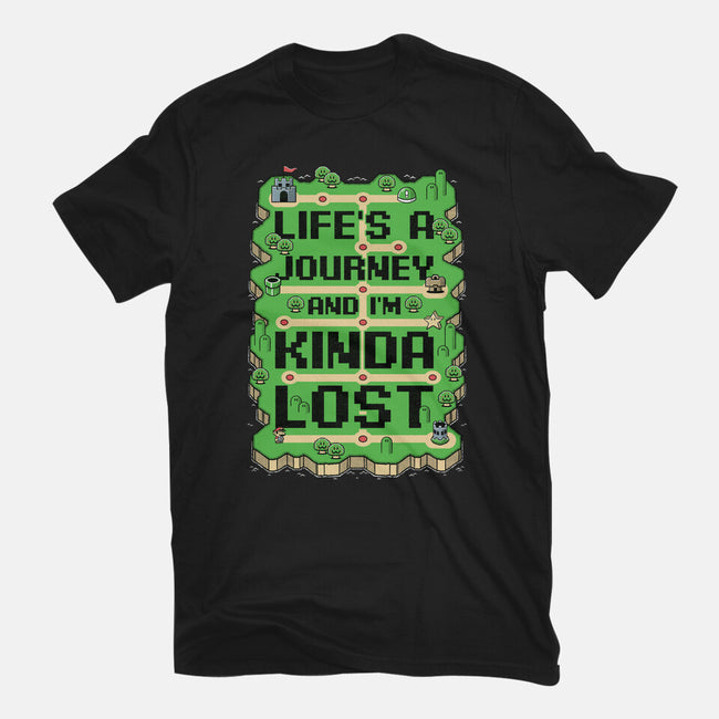 Vintage Game Lost Map-Unisex-Basic-Tee-Studio Mootant