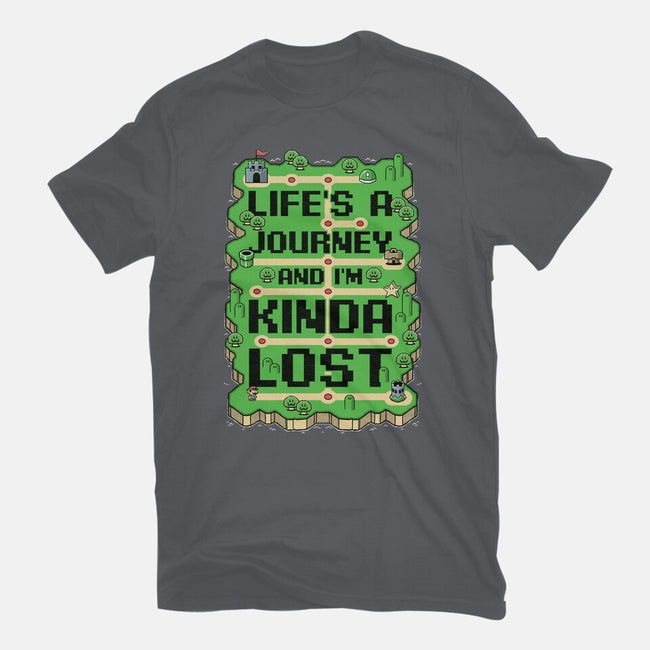 Vintage Game Lost Map-Unisex-Basic-Tee-Studio Mootant