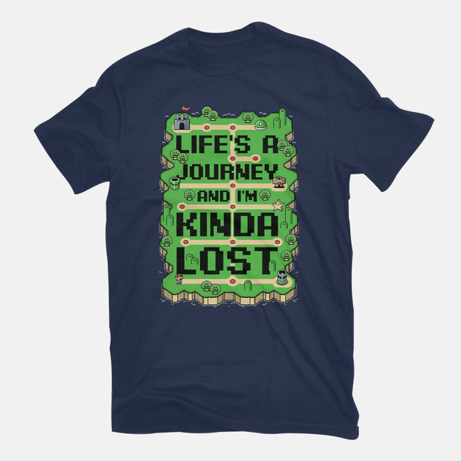 Vintage Game Lost Map-Unisex-Basic-Tee-Studio Mootant