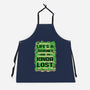 Vintage Game Lost Map-Unisex-Kitchen-Apron-Studio Mootant
