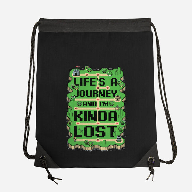 Vintage Game Lost Map-None-Drawstring-Bag-Studio Mootant