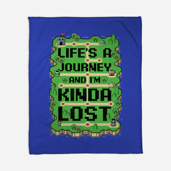 Vintage Game Lost Map-None-Fleece-Blanket-Studio Mootant