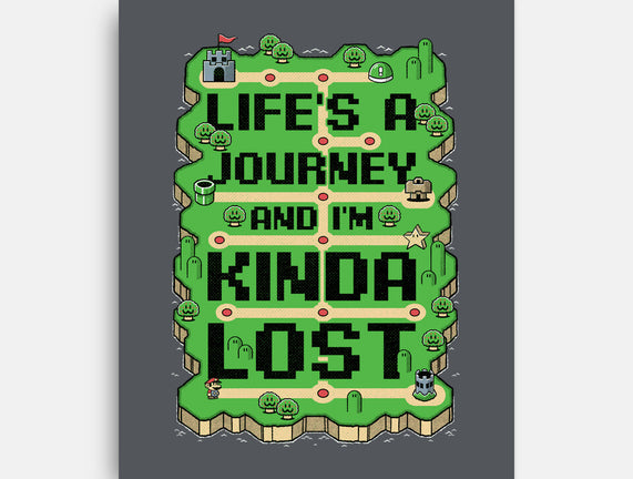 Vintage Game Lost Map