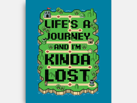 Vintage Game Lost Map