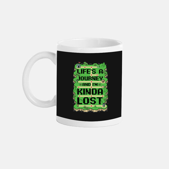 Vintage Game Lost Map-None-Mug-Drinkware-Studio Mootant