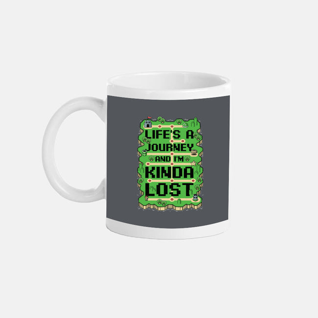 Vintage Game Lost Map-None-Mug-Drinkware-Studio Mootant