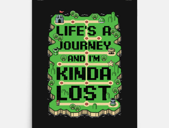 Vintage Game Lost Map