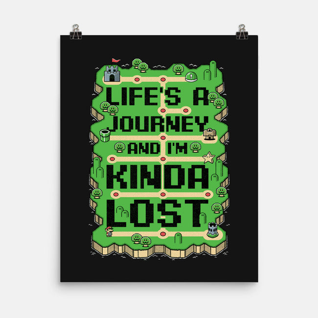 Vintage Game Lost Map-None-Matte-Poster-Studio Mootant