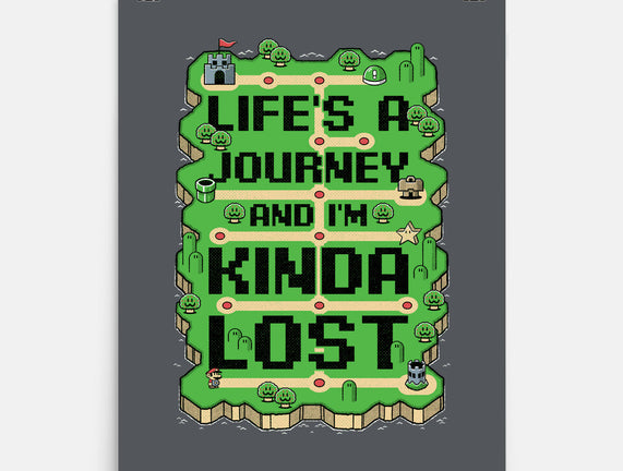 Vintage Game Lost Map