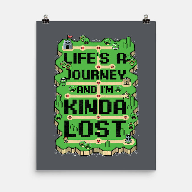 Vintage Game Lost Map-None-Matte-Poster-Studio Mootant