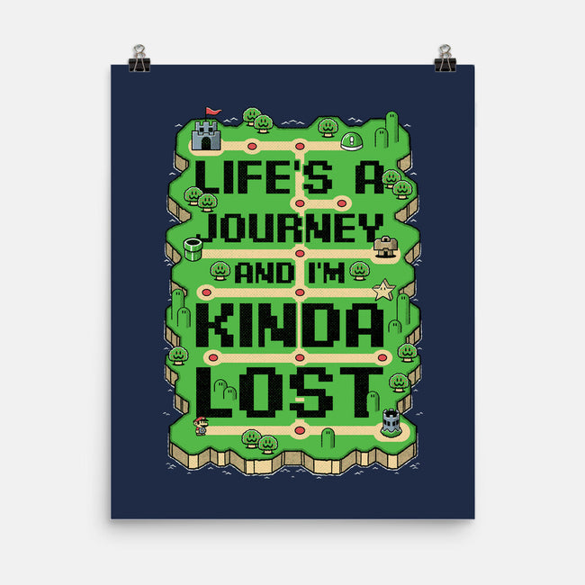 Vintage Game Lost Map-None-Matte-Poster-Studio Mootant