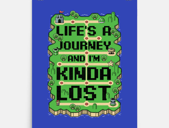 Vintage Game Lost Map