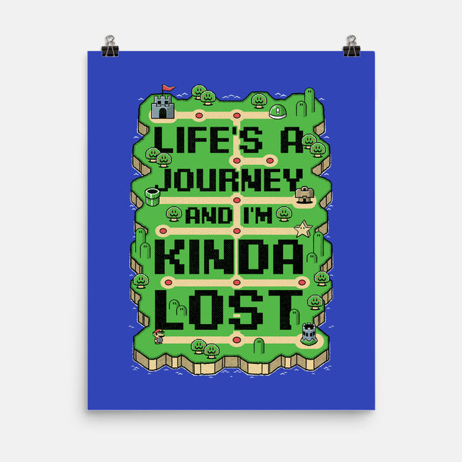 Vintage Game Lost Map-None-Matte-Poster-Studio Mootant