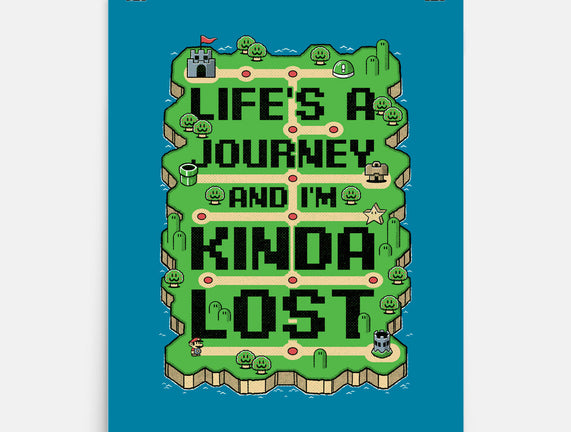 Vintage Game Lost Map