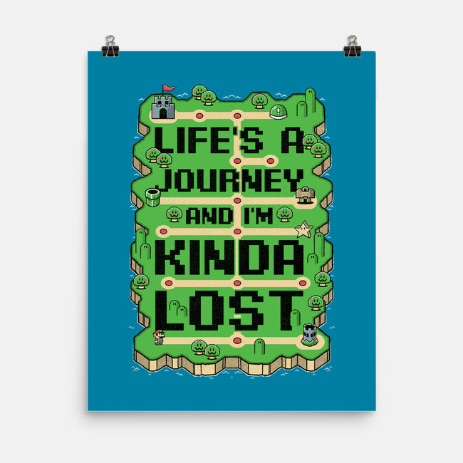 Vintage Game Lost Map-None-Matte-Poster-Studio Mootant