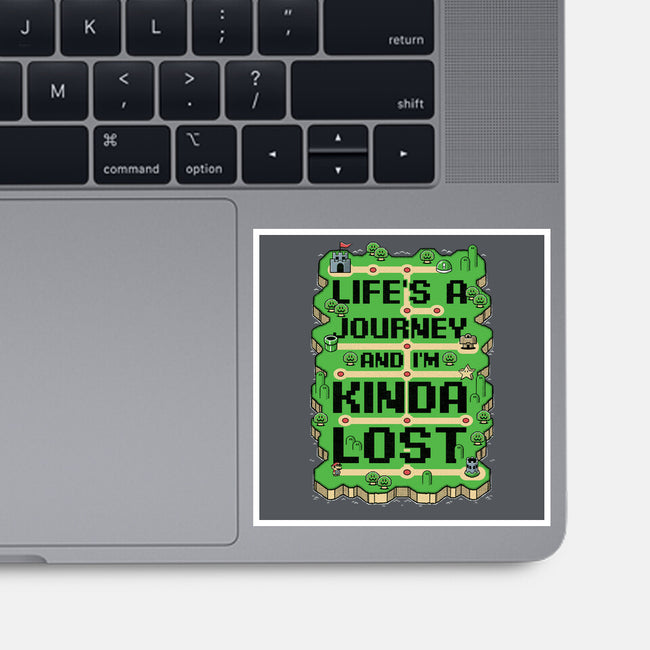 Vintage Game Lost Map-None-Glossy-Sticker-Studio Mootant