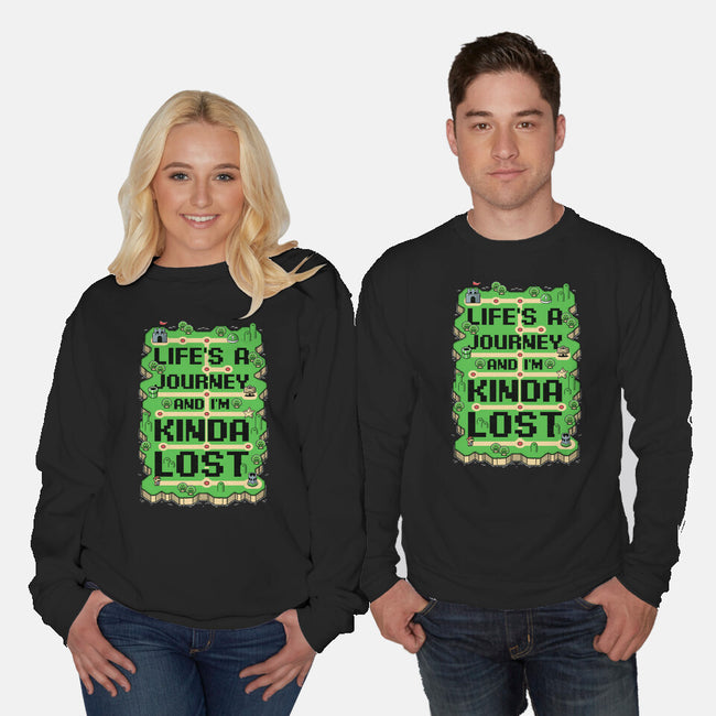 Vintage Game Lost Map-Unisex-Crew Neck-Sweatshirt-Studio Mootant