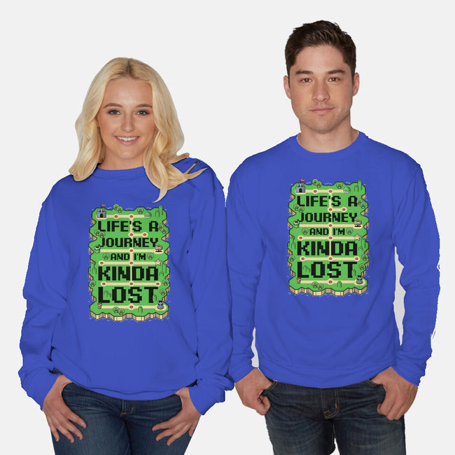 Vintage Game Lost Map-Unisex-Crew Neck-Sweatshirt-Studio Mootant