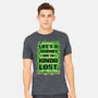 Vintage Game Lost Map-Mens-Heavyweight-Tee-Studio Mootant