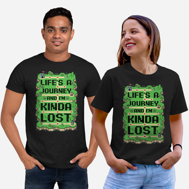 Vintage Game Lost Map-Unisex-Basic-Tee-Studio Mootant