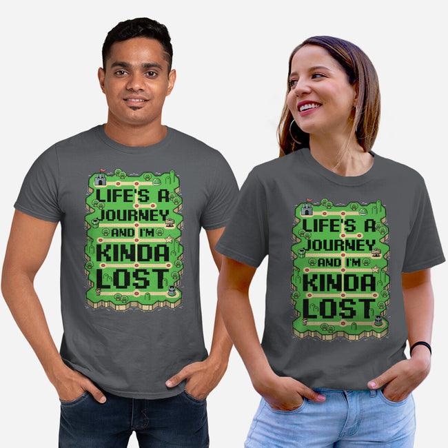 Vintage Game Lost Map-Unisex-Basic-Tee-Studio Mootant