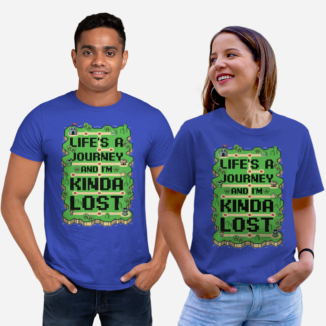 Vintage Game Lost Map-Unisex-Basic-Tee-Studio Mootant