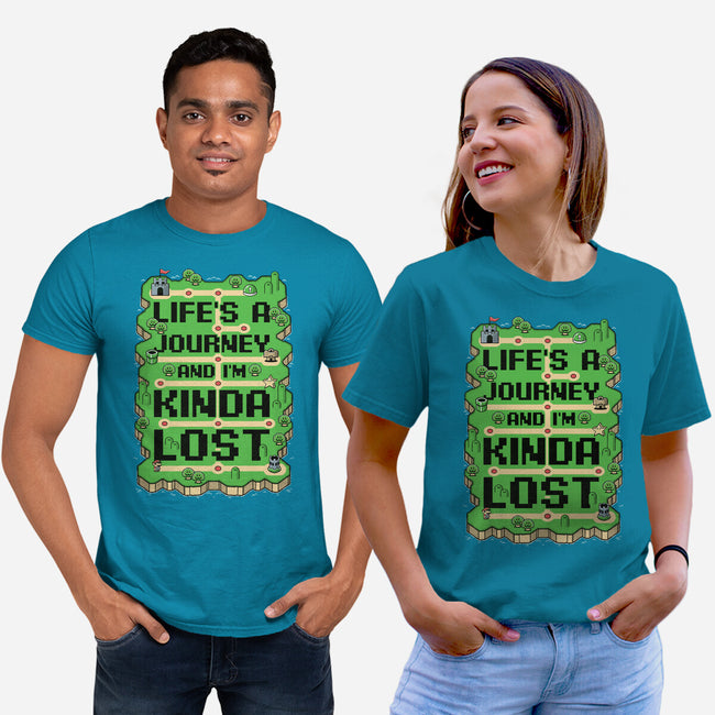 Vintage Game Lost Map-Unisex-Basic-Tee-Studio Mootant