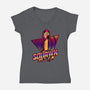 Chicken Vaporwave Radio-Womens-V-Neck-Tee-Studio Mootant