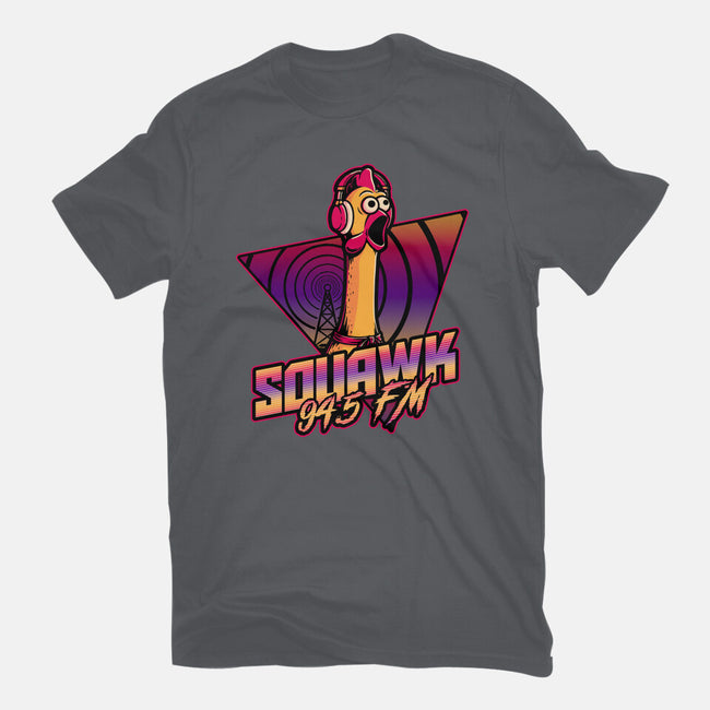Chicken Vaporwave Radio-Womens-Fitted-Tee-Studio Mootant
