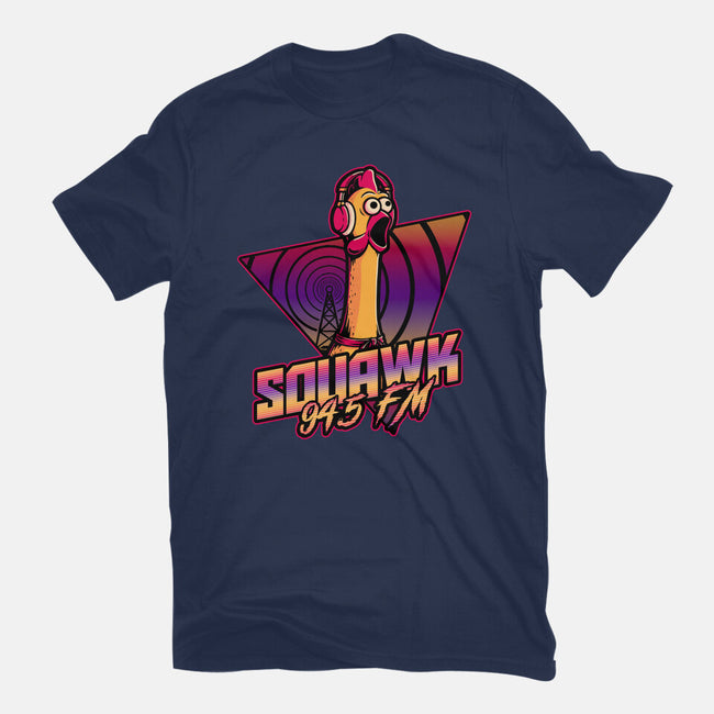 Chicken Vaporwave Radio-Womens-Fitted-Tee-Studio Mootant