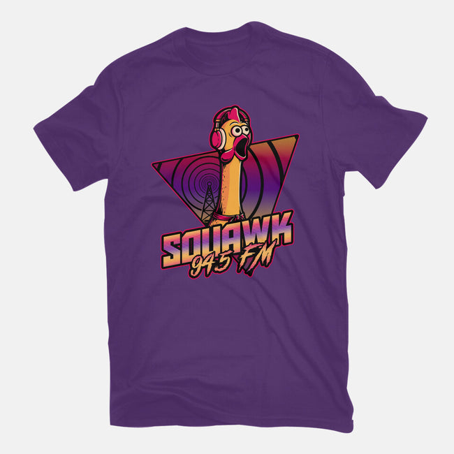 Chicken Vaporwave Radio-Womens-Fitted-Tee-Studio Mootant
