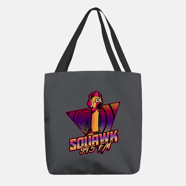 Chicken Vaporwave Radio-None-Basic Tote-Bag-Studio Mootant