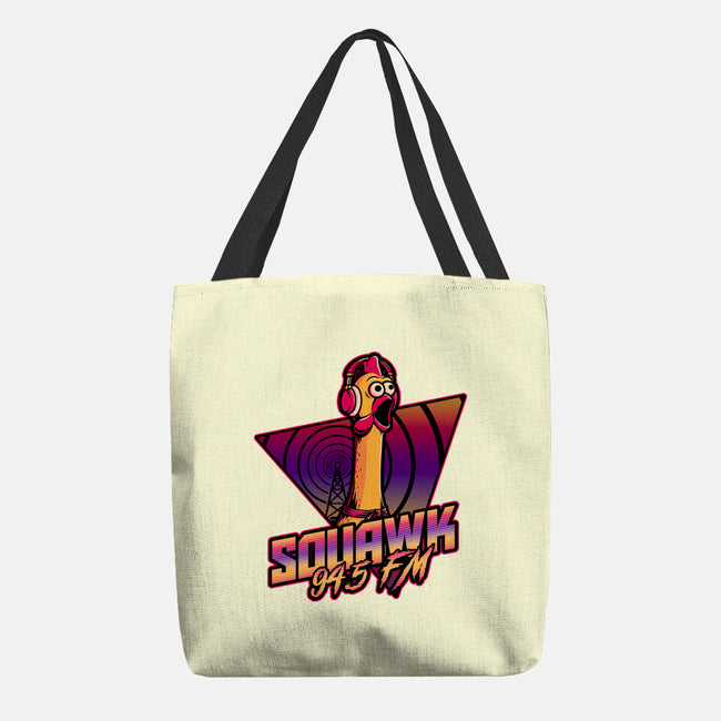 Chicken Vaporwave Radio-None-Basic Tote-Bag-Studio Mootant