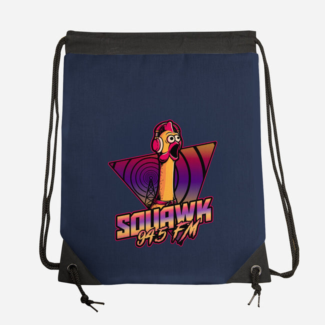Chicken Vaporwave Radio-None-Drawstring-Bag-Studio Mootant
