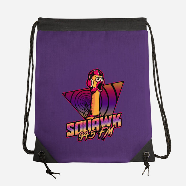 Chicken Vaporwave Radio-None-Drawstring-Bag-Studio Mootant