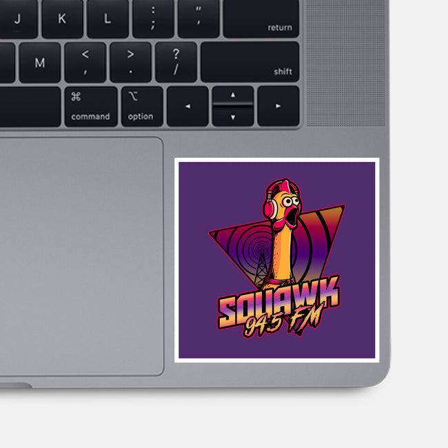 Chicken Vaporwave Radio-None-Glossy-Sticker-Studio Mootant
