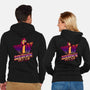 Chicken Vaporwave Radio-Unisex-Zip-Up-Sweatshirt-Studio Mootant