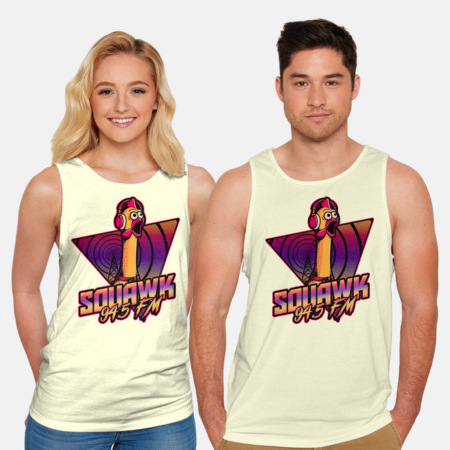 Chicken Vaporwave Radio-Unisex-Basic-Tank-Studio Mootant