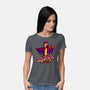 Chicken Vaporwave Radio-Womens-Basic-Tee-Studio Mootant