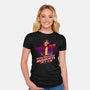 Chicken Vaporwave Radio-Womens-Fitted-Tee-Studio Mootant