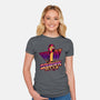 Chicken Vaporwave Radio-Womens-Fitted-Tee-Studio Mootant