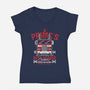 Prime's Auto Garage-Womens-V-Neck-Tee-CarloJ1956