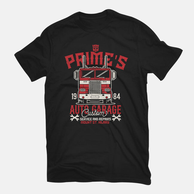 Prime's Auto Garage-Womens-Basic-Tee-CarloJ1956