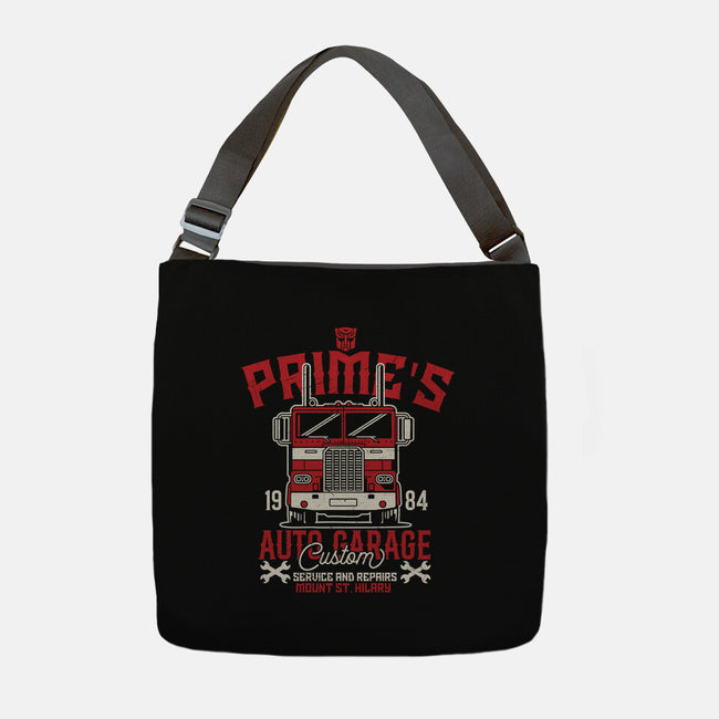 Prime's Auto Garage-None-Adjustable Tote-Bag-CarloJ1956