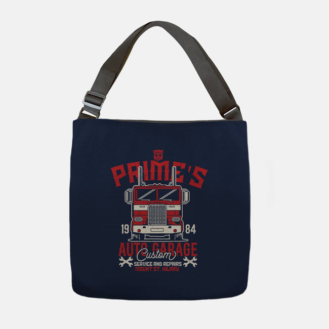 Prime's Auto Garage-None-Adjustable Tote-Bag-CarloJ1956
