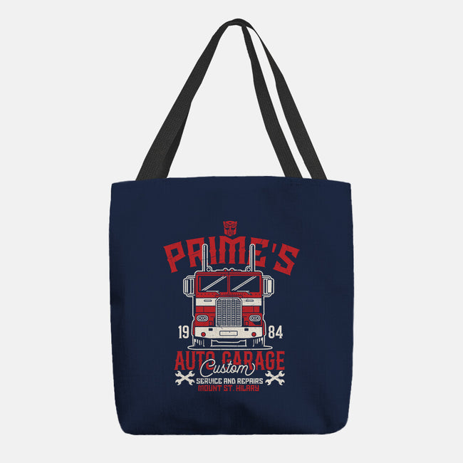 Prime's Auto Garage-None-Basic Tote-Bag-CarloJ1956