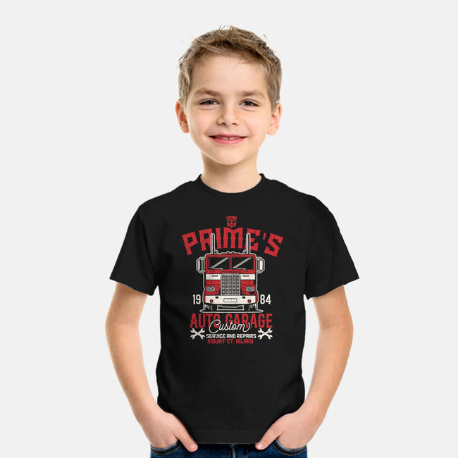 Prime's Auto Garage-Youth-Basic-Tee-CarloJ1956