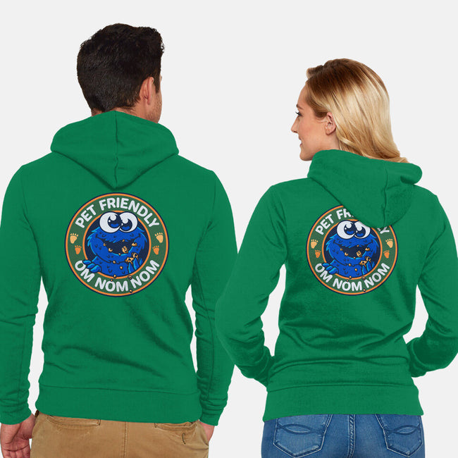 Friendly Monster-Unisex-Zip-Up-Sweatshirt-Getsousa!