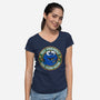 Friendly Monster-Womens-V-Neck-Tee-Getsousa!