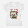 Welcome Ramen Lovers-Womens-V-Neck-Tee-glitchygorilla